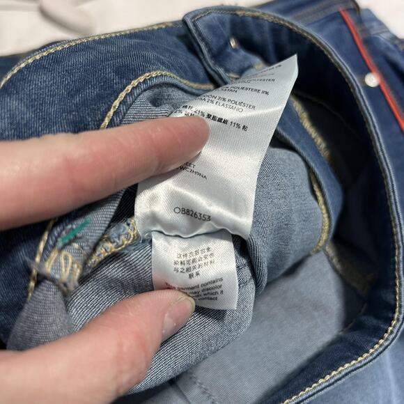 We The Free Jeans Womens 27 Blue Flare Bell Bottom High Rise Distressed Raw Hem - Picture 4 of 12